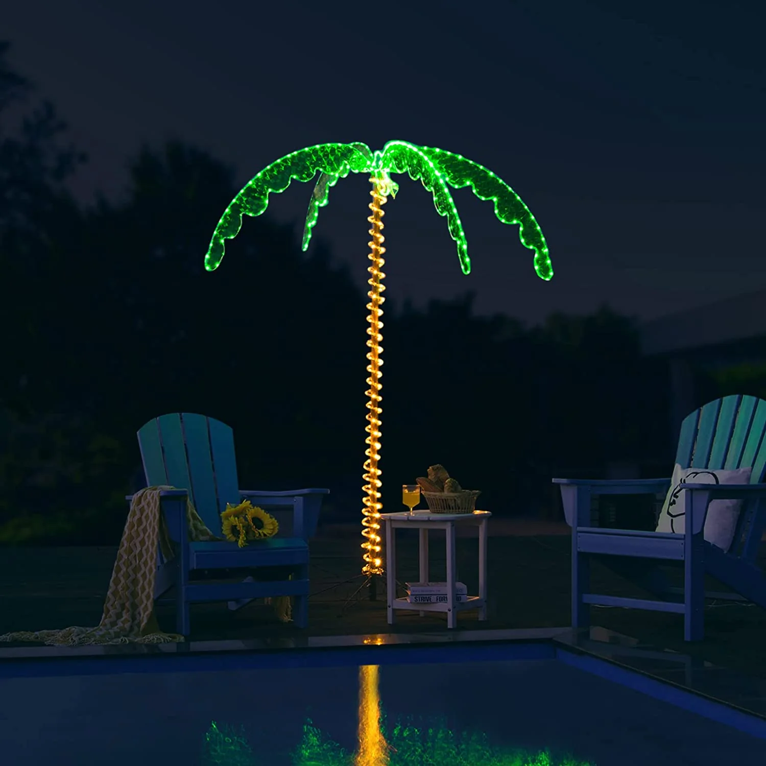 Lighted Palm Trees for Outside Patio - Image 9