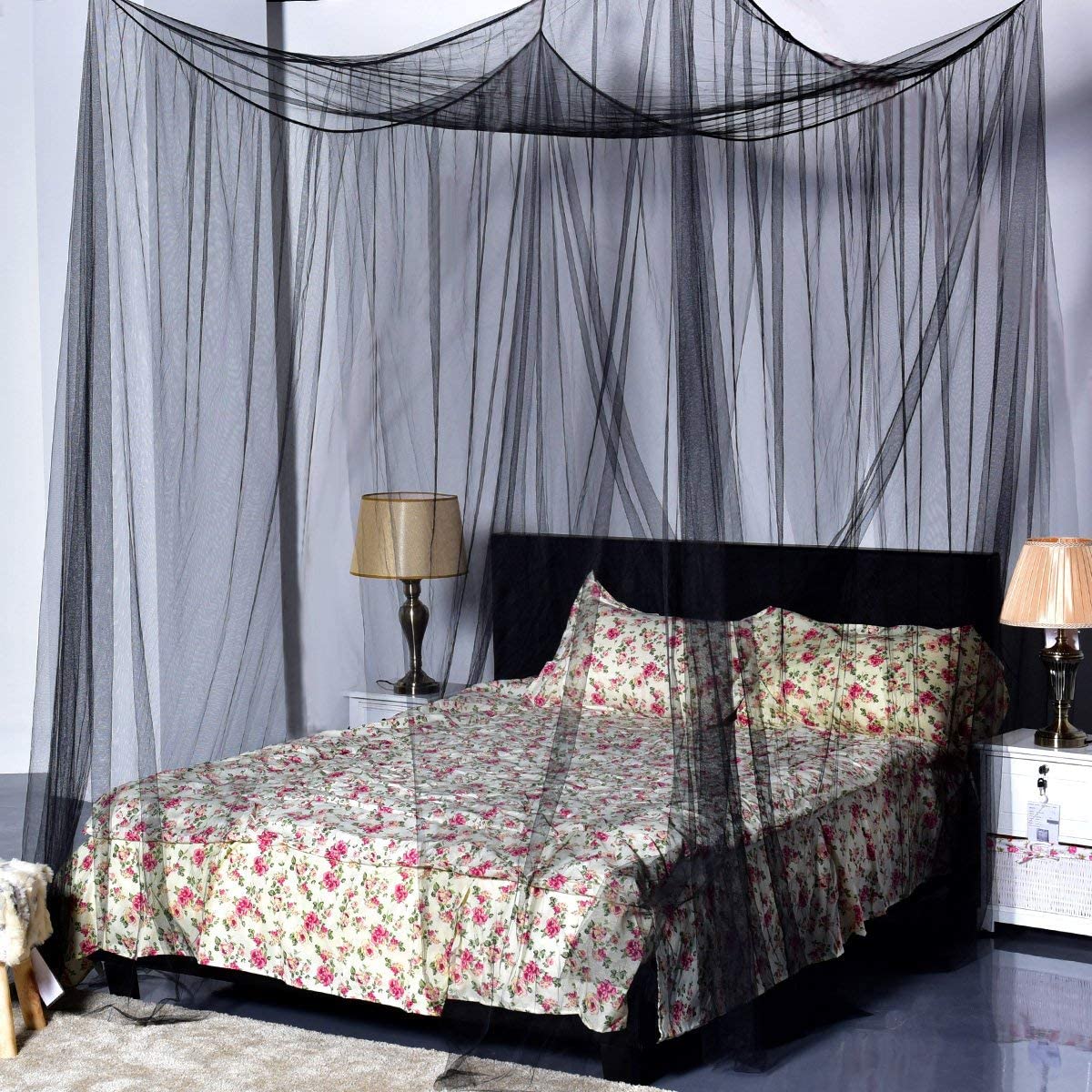 Mosquito Net, 4 Corner Post Bed Canopy - Image 5