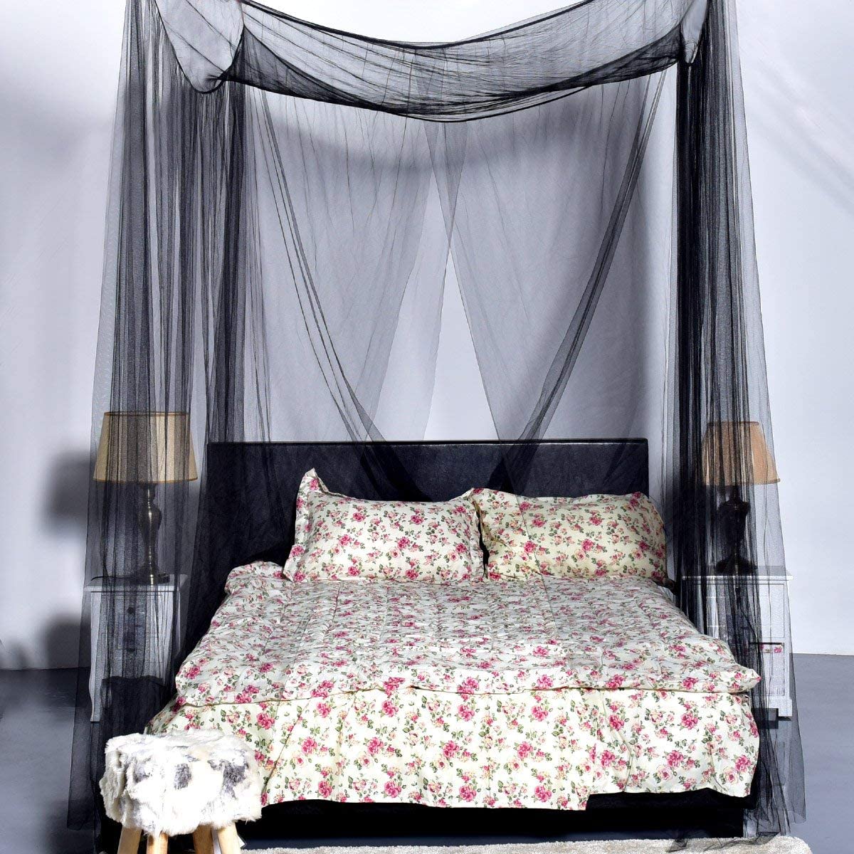 Mosquito Net, 4 Corner Post Bed Canopy - Image 6