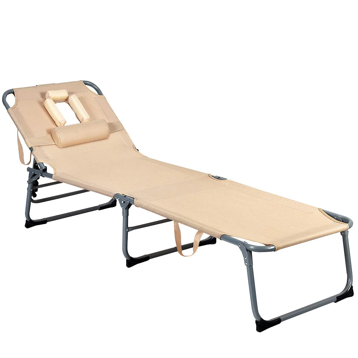 Patio Lounge Chair, Adjustable Folding Recliner - Image 13