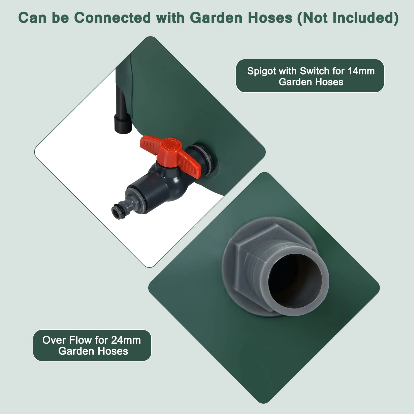 Portable Rain Barrel Water Collector Collapsible Tank - Image 5