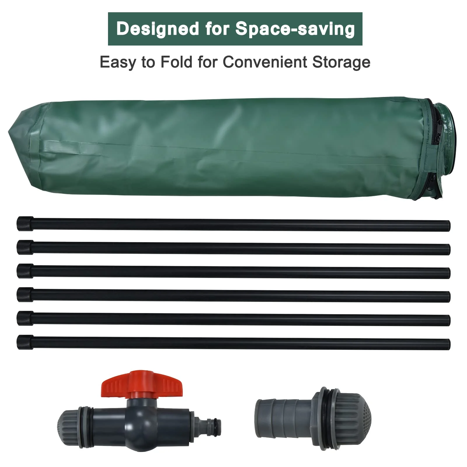 Portable Rain Barrel Water Collector Collapsible Tank - Image 7