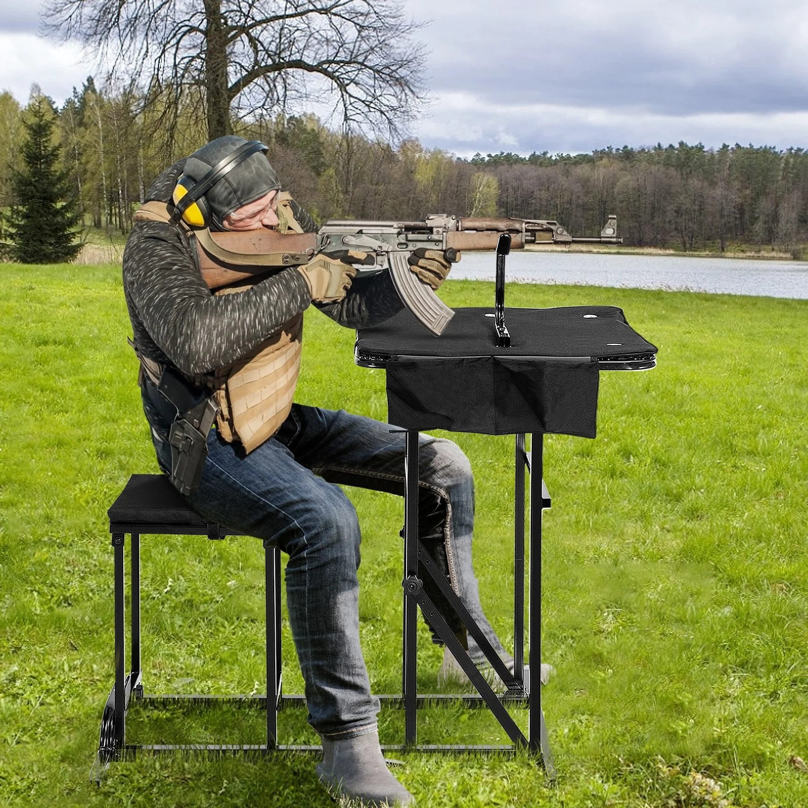Portable Shooting Table Seat Set - Image 3