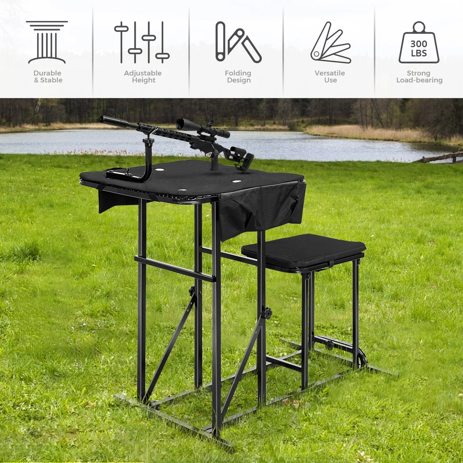 Portable Shooting Table Seat Set - Image 5