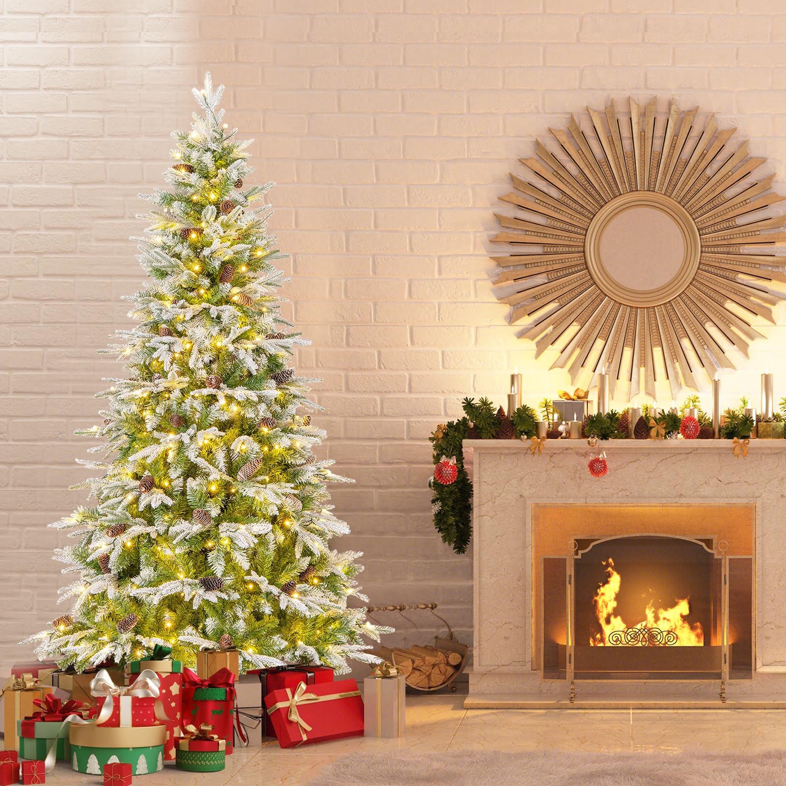 Pre-Lit Artificial Christmas Tree - Image 8