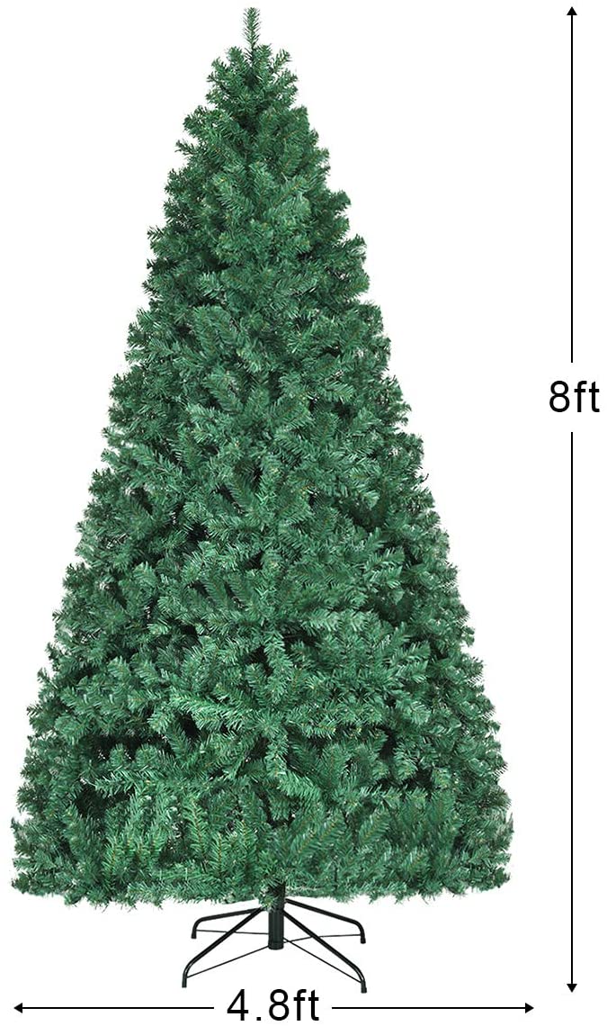 Pre-Lit PVC Artificial Christmas Tree Auto-Spread/Close up Premium Spruce Hinged - Image 9