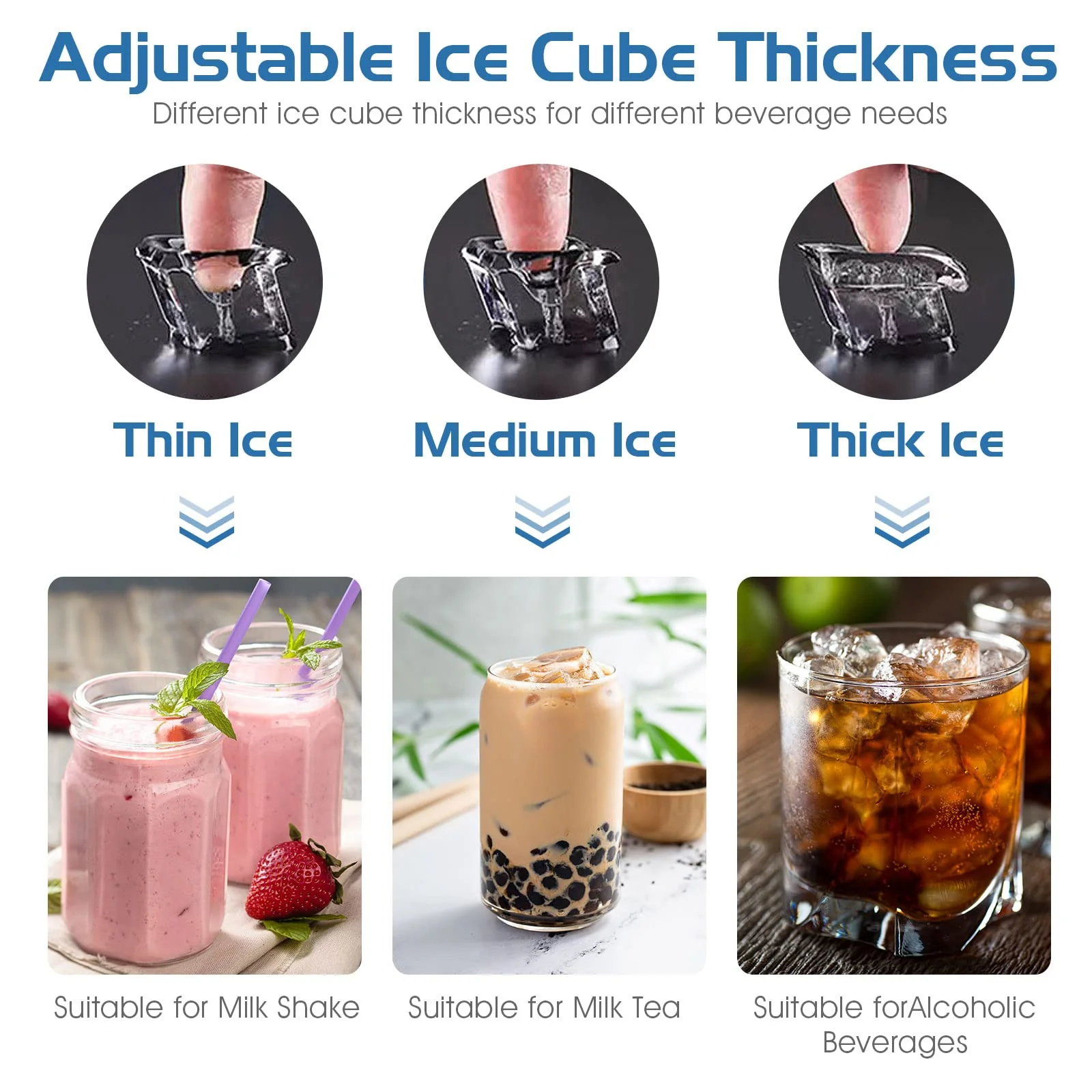 Split Commercial Ice Machine, 353LBS/24H Full-Automatic Vertical Industrial Modular Maker with 198 LBS Large Storage Bin - Image 9