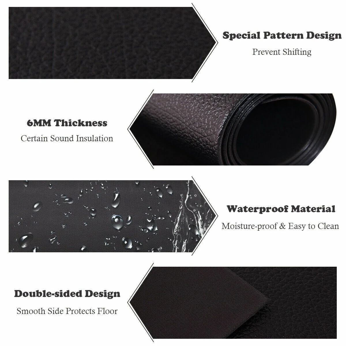 Thicken Treadmill Mat for Hardwood Floors High Density Waterproof PVC, 36" x 78" - Image 7
