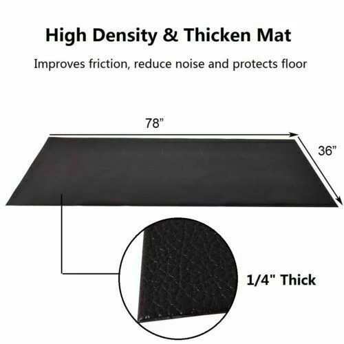 Thicken Treadmill Mat for Hardwood Floors High Density Waterproof PVC, 36" x 78" - Image 8
