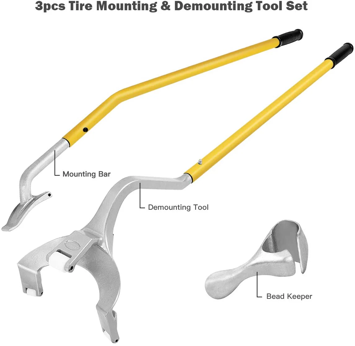 Tire Changer, 17.5" to 24" Steel Tire Mount Demount Tool Kit - Image 7