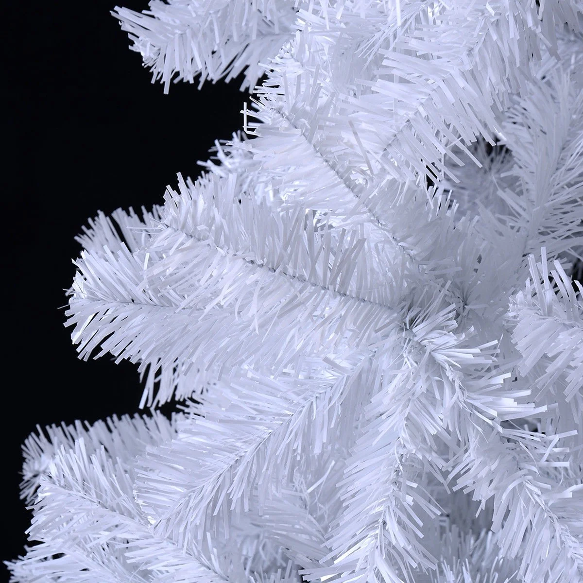 White Christmas Tree with Solid Metal Legs Perfect for Holiday Indoor and Outdoor Decoration - Image 11