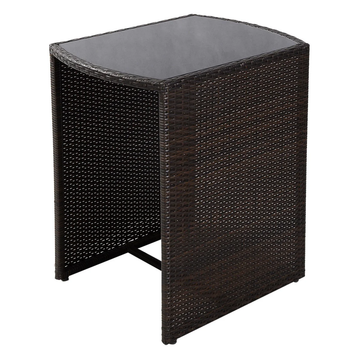 Wicker Bistro Set, Rattan Furniture Set 3 Piece Dining Table - Image 5
