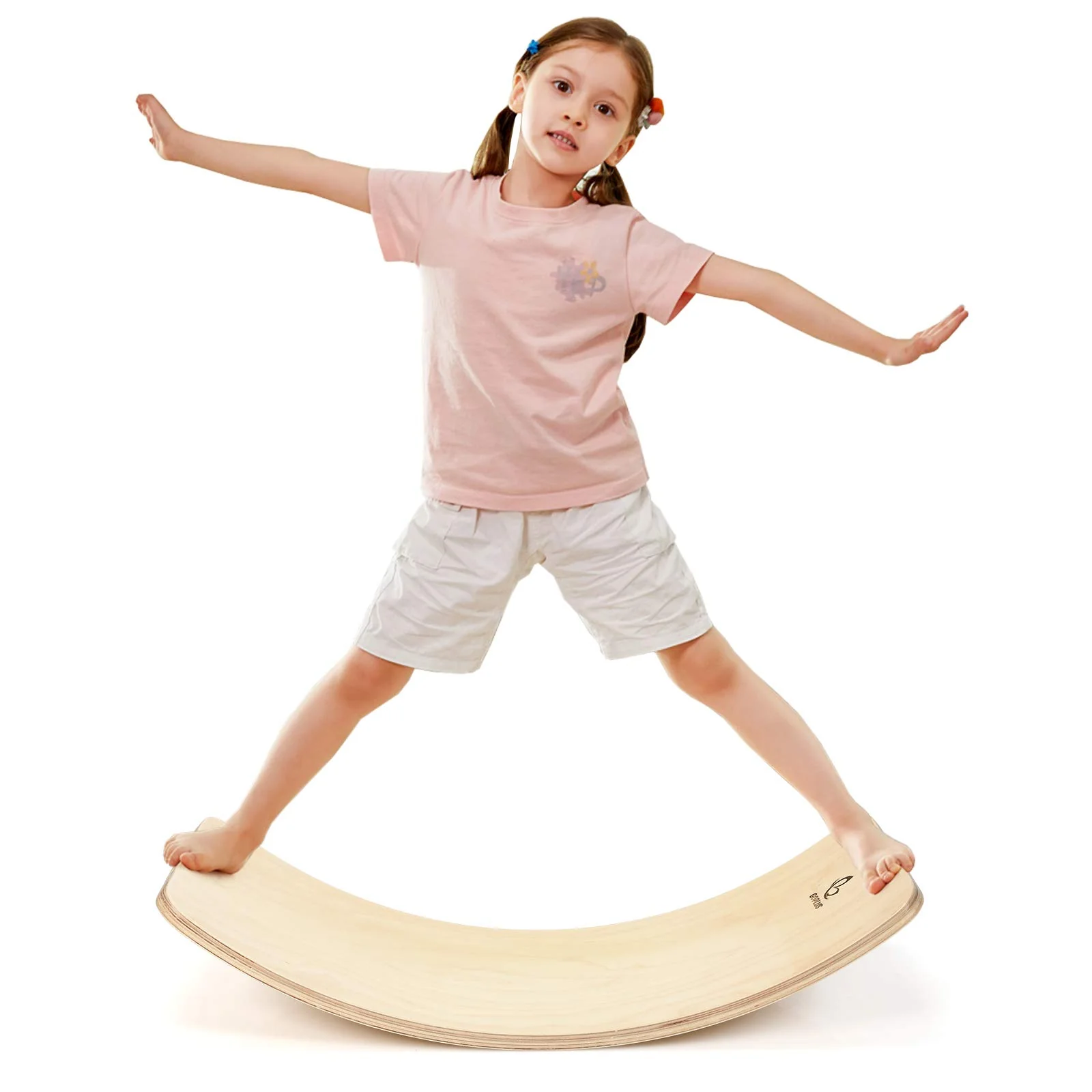 Wooden Balance Board Curvy Wobble Board - Image 8