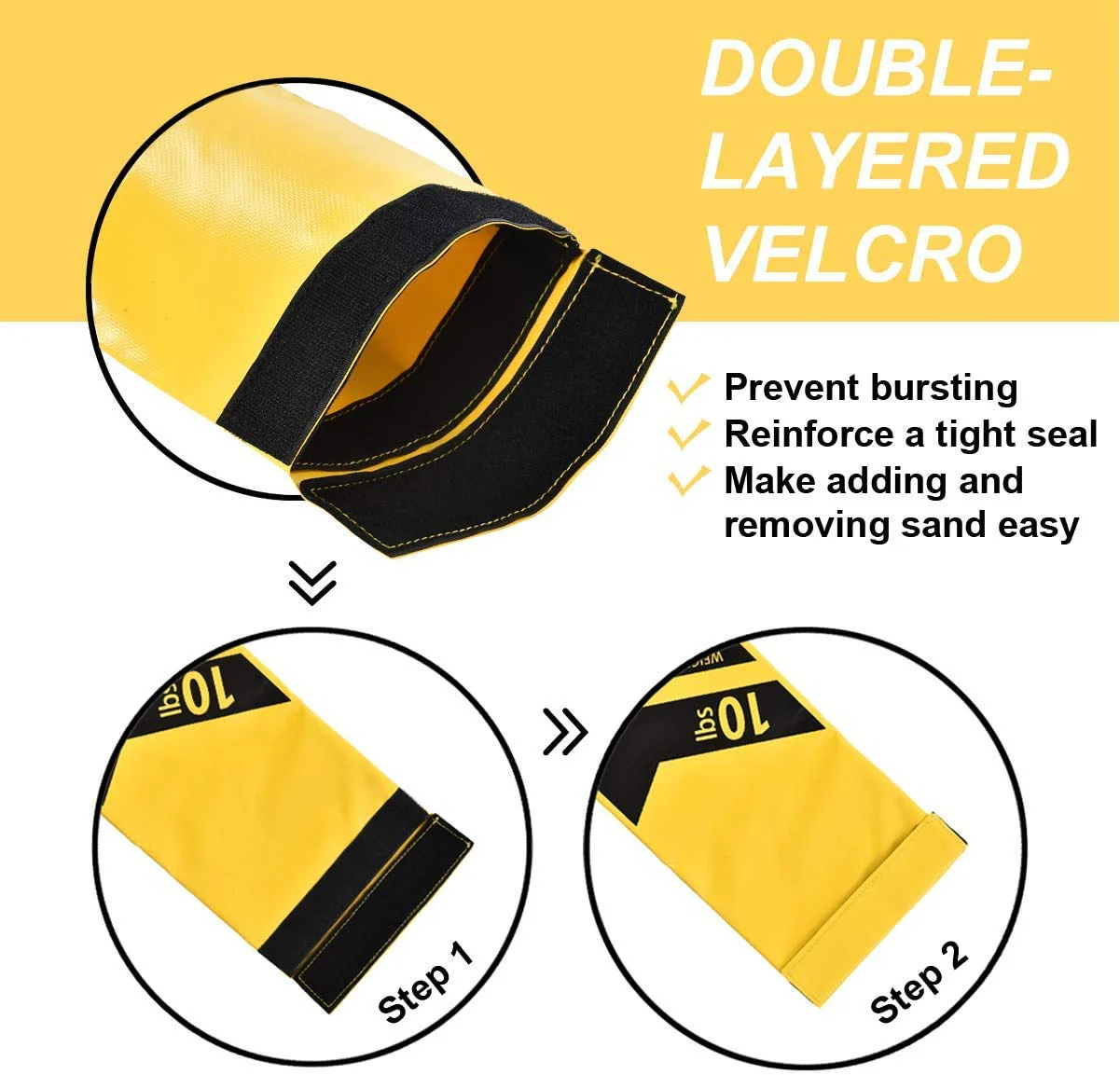Workout Fitness Sandbag w/Filler Bag 10 to 60 Lbs Adjustable Heavy Military Tactical Training Weight Bags for Exeicise - Image 4