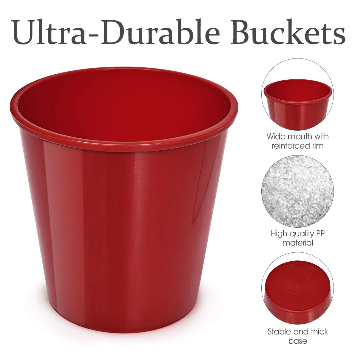 Yard Pong, Giant Pong Game Set with 12 Buckets, 2 Balls and a Carry Bag - Image 5